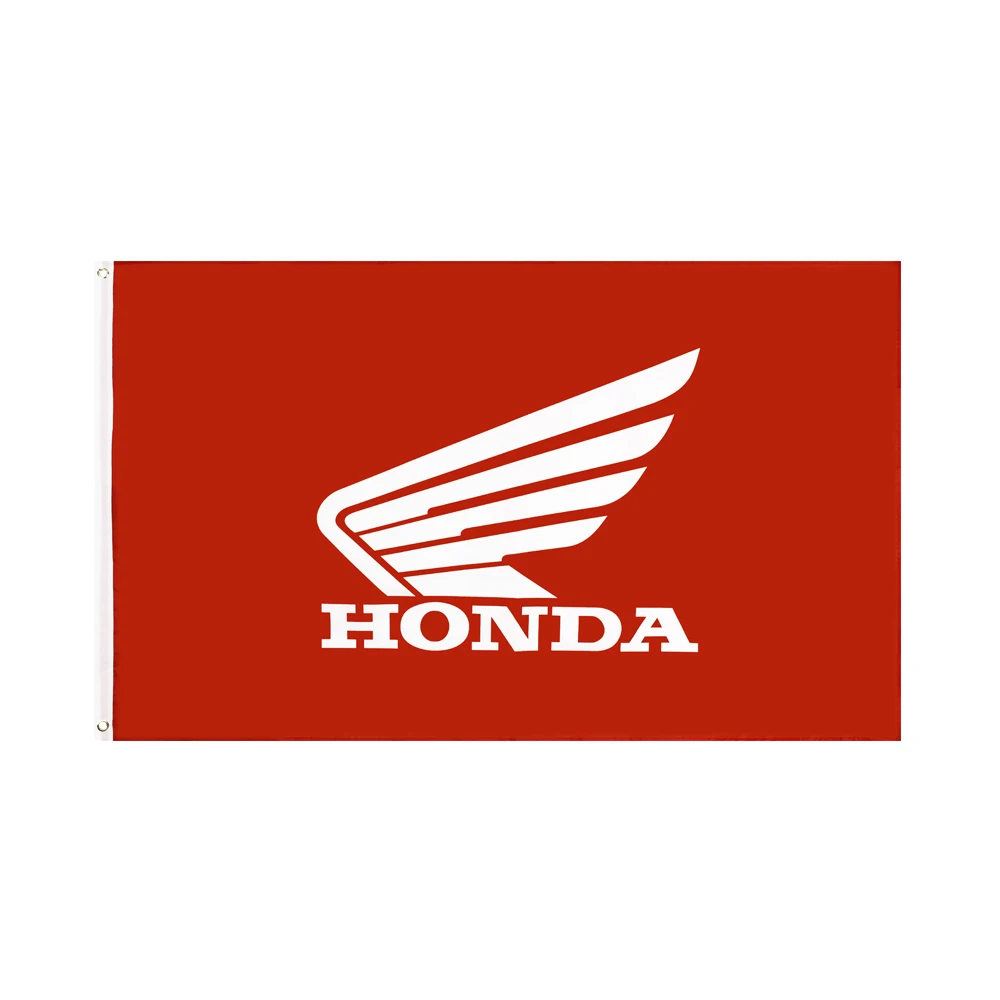 

90*150 см красный большой Автомобильный флаг Honda для украшения
