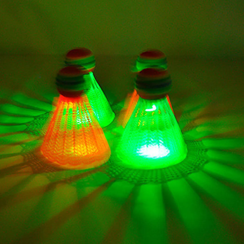 1/4/6 шт. разноцветные СВЕТОДИОДНЫЕ светящиеся пластиковые Бадминтон для улицы