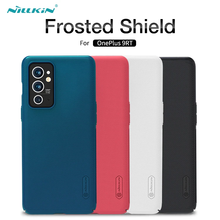 Для OnePlus 9 Pro 9R 9RT чехол Nillkin Frosted Shield Hard PC Protector Back Cover Salient Point износостойкий Anti-fingerprint
