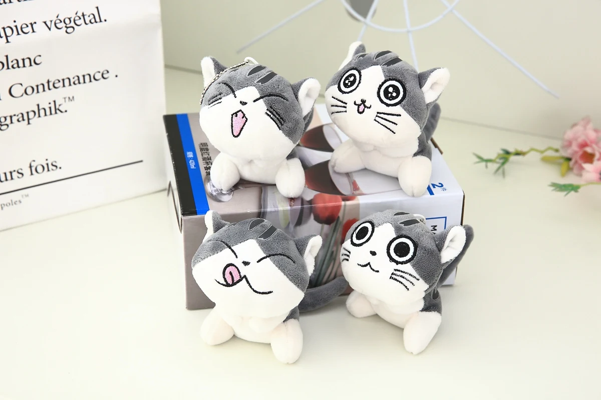 10 см Симпатичная мини кукла кошка Чи из сыра брелок для рюкзака подвеска мягкая