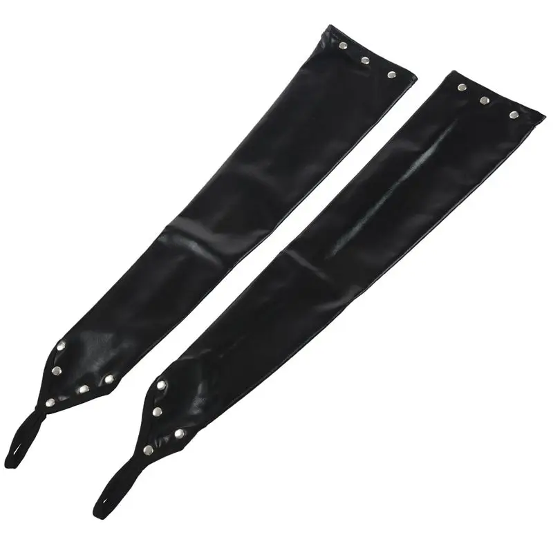1 пара Glam Arm Warmer Goth Wet Look блестящие металлические перчатки без пальцев Клубная