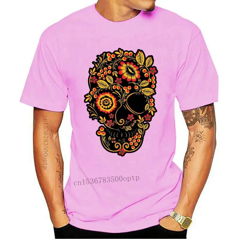 

New Khokhloma Skull T-Shirt