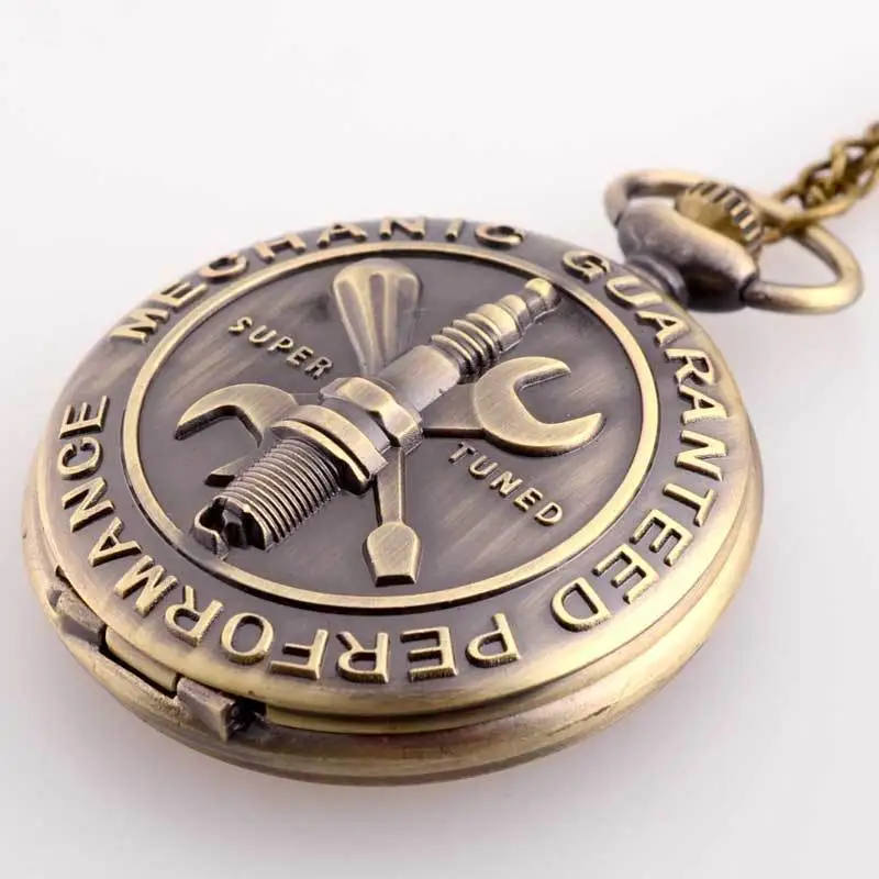 IBEINA антикварные бронзовые механические винтажные карманные часы ретро