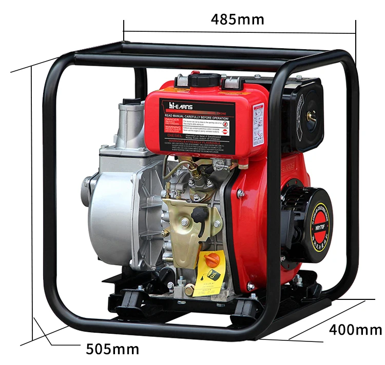 

Recoil start 2 inch farm use diesel engine irrigation 5hp water pump