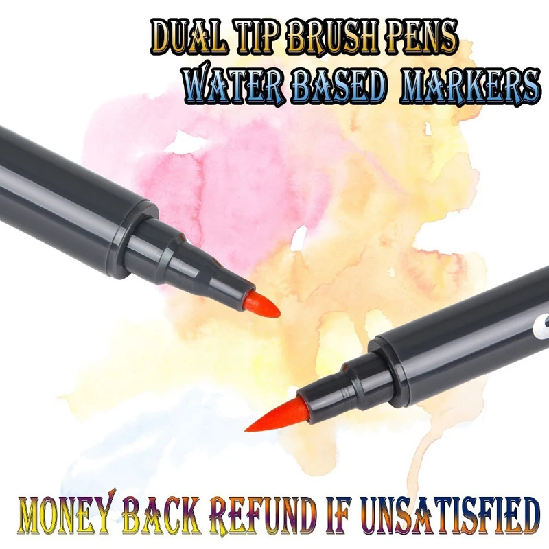 STA набор кистей для художника 12 цветов ручки маркеры рисования на водной основе