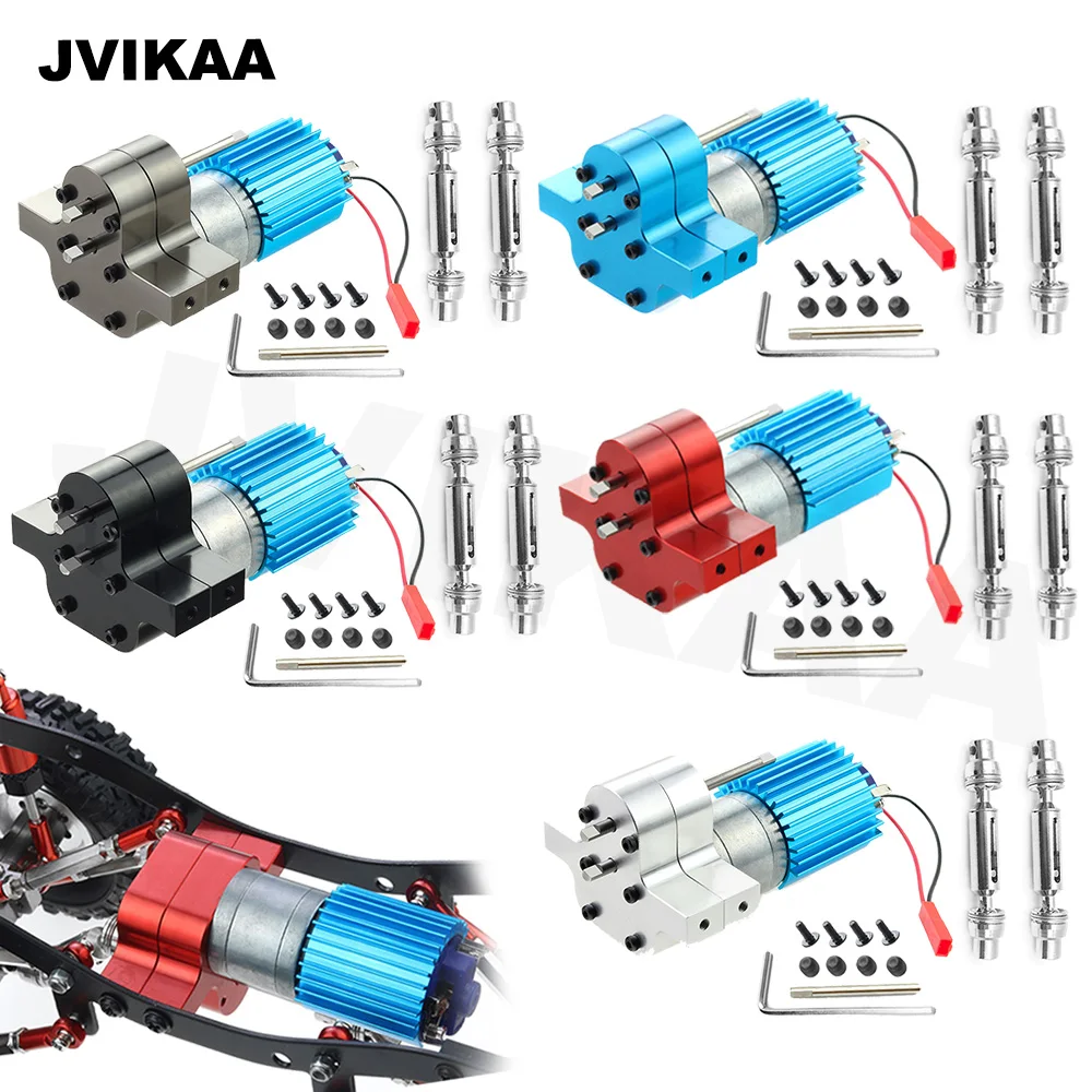 Caja de cambios de Metal 370, Motor de cepillo con eje de transmisi&oacute;n para WPL C14 C24 B24 B36 MN D90 MN99S RC, actualizaci&oacute;n de coche, accesorios-0