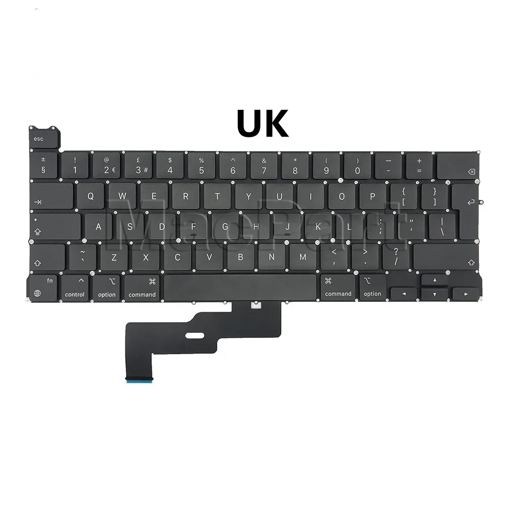 2020 новый ноутбук для Macbook Pro Retina 13 &quotM1 A2338 клавиатура US UK немецкий испанский