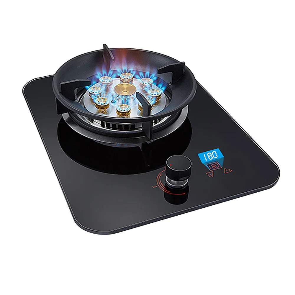 5000W Gas Stove Single Stove Gas Desktop Hot Stove Embedded Natural Home Timed Gas Liquefied Gas