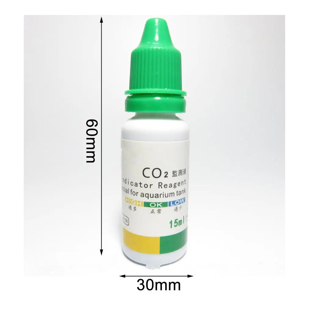 

Aquarium Water Tank CO2 Indicator Solution Detection Solution Fish Tank Liquid Test Plants Long Term Aquarium CO2 Indicator