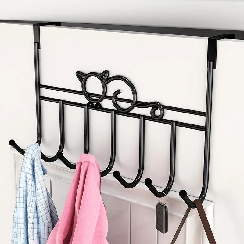 

over the Door Hook Bathroom Hanger Coat Clothes Hat Bag Towel Hanger Hanging Rack for Home Kitchen Storage