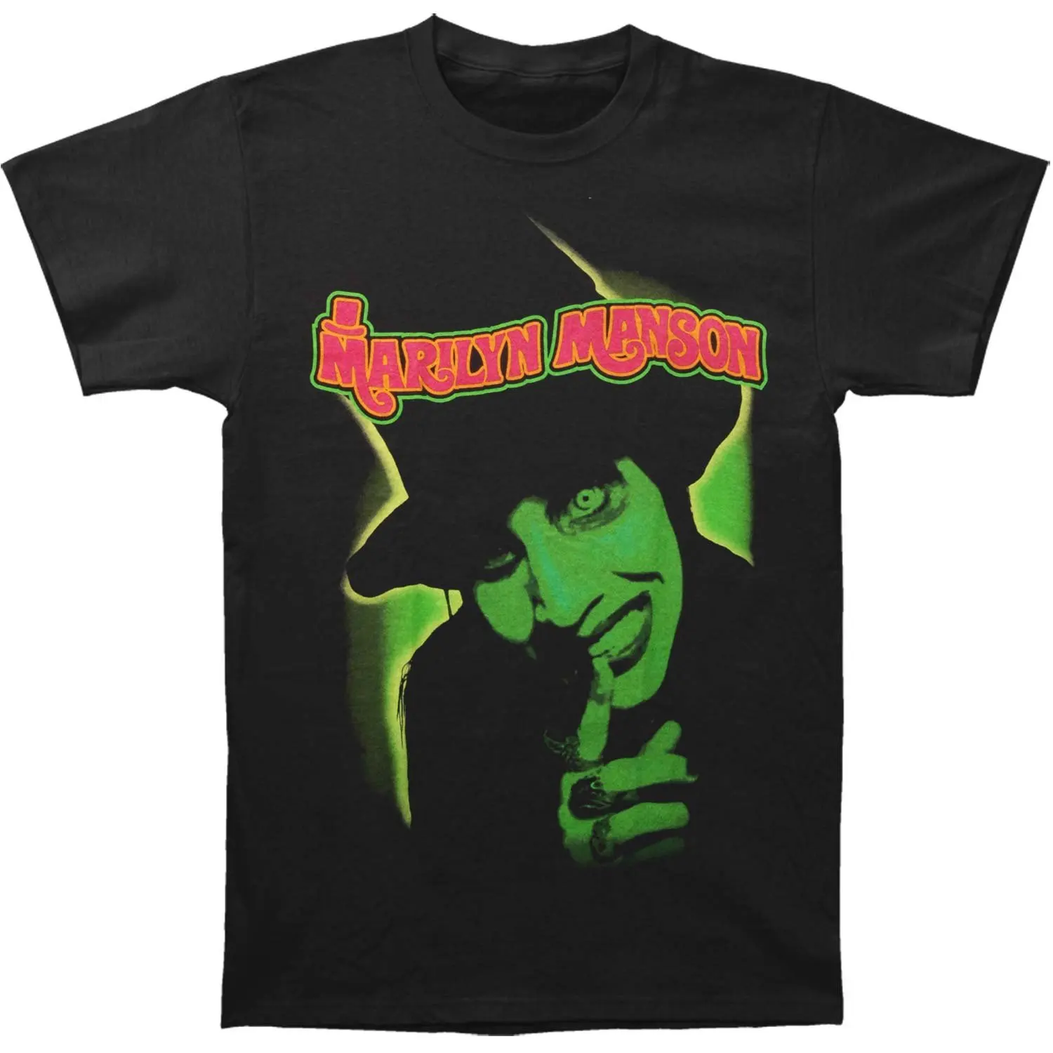 

Marilyn Manson Men's Smells Like Children T-shirt Black Summer Short Sleeve T Shirts Tops S~3Xl Big Size Cotton Tees