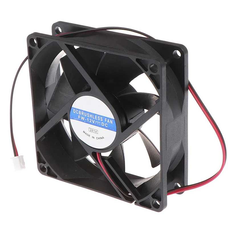 12V 2pin DC бесщеточный компьютер чехол Вентилятор охлаждения 8025 80x80x25 мм (8 см)