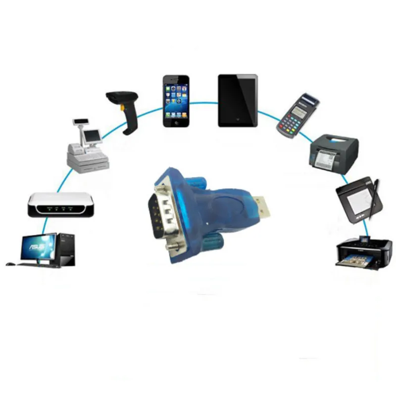 Usb to rs232 серийный Порты и разъёмы 9 Pin DB9 конвертер USB-Com адаптер hl-340 компьютер db9