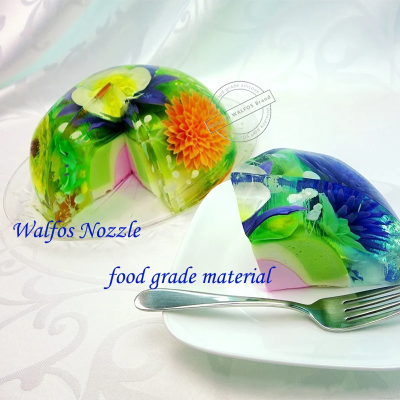 

WALFOS 11 Pieces 3D Jelly Flower Art Tools Jelly Cake Gelatin Pudding Nozzle Syringe Russia Nozzle Set Cake Decorating Tools
