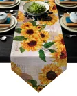 Подсолнух старые газетный фон скатерти с флагом украшение вечерние скатерти для украшения свадьбы и дома