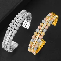godki luxury disco ball african bangle cuff fashion jewelry for women wedding engagement brincos para as mulheres 2018