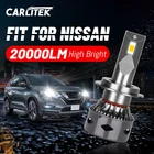 Автомобильные светодиодные фары Carlitek 9005 лм H7 H11 H8 H9 9006 HB3 HB4 без ошибок Canbus для Nissan патруль x trail qashqai j11 juke