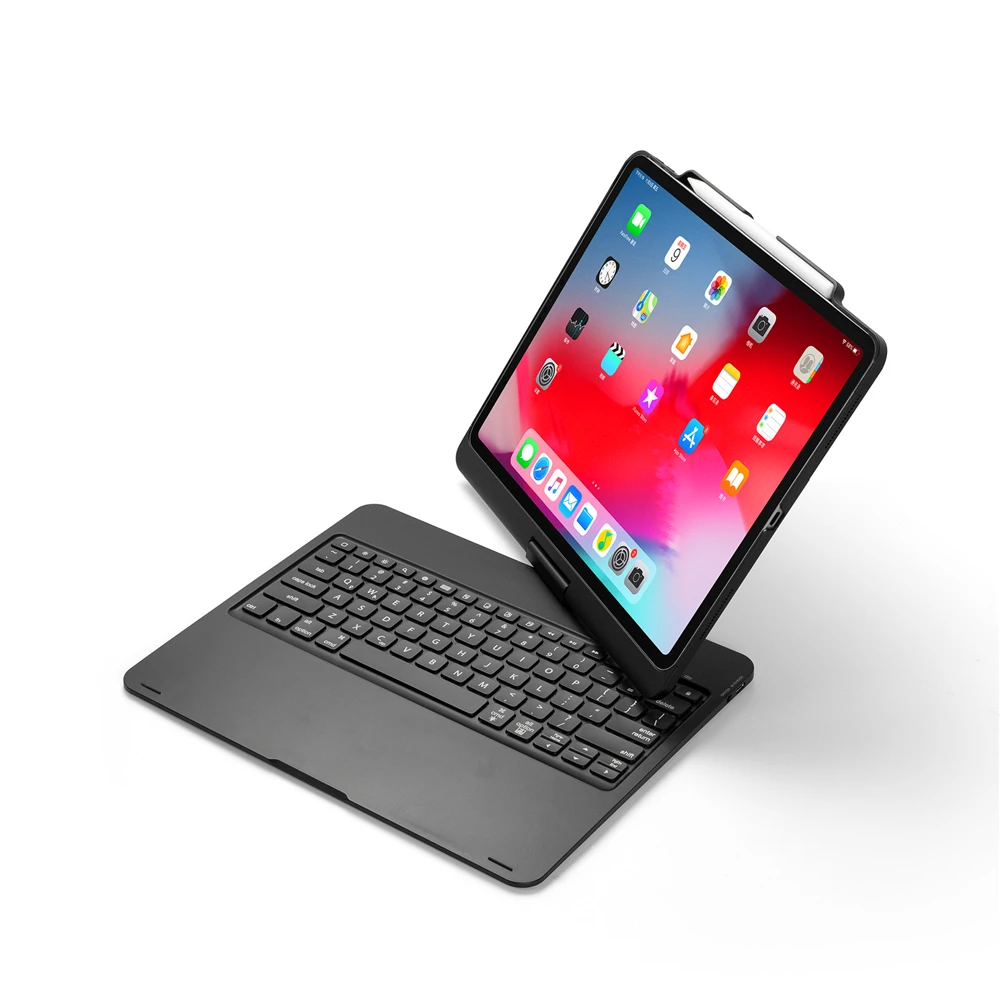 Для iPad Pro 11 дюймов 2020 чехол для планшета Bluetooth клавиатура с карандашом 360 ° поворот
