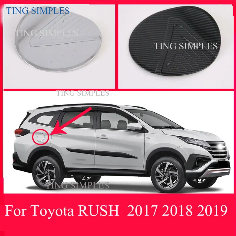 

Крышка для топливного бака Toyota RUSH (F800/F850) 2017 2018 2019, хромированная крышка из АБС-пластика для тюнинга автомобиля, защитные аксессуары