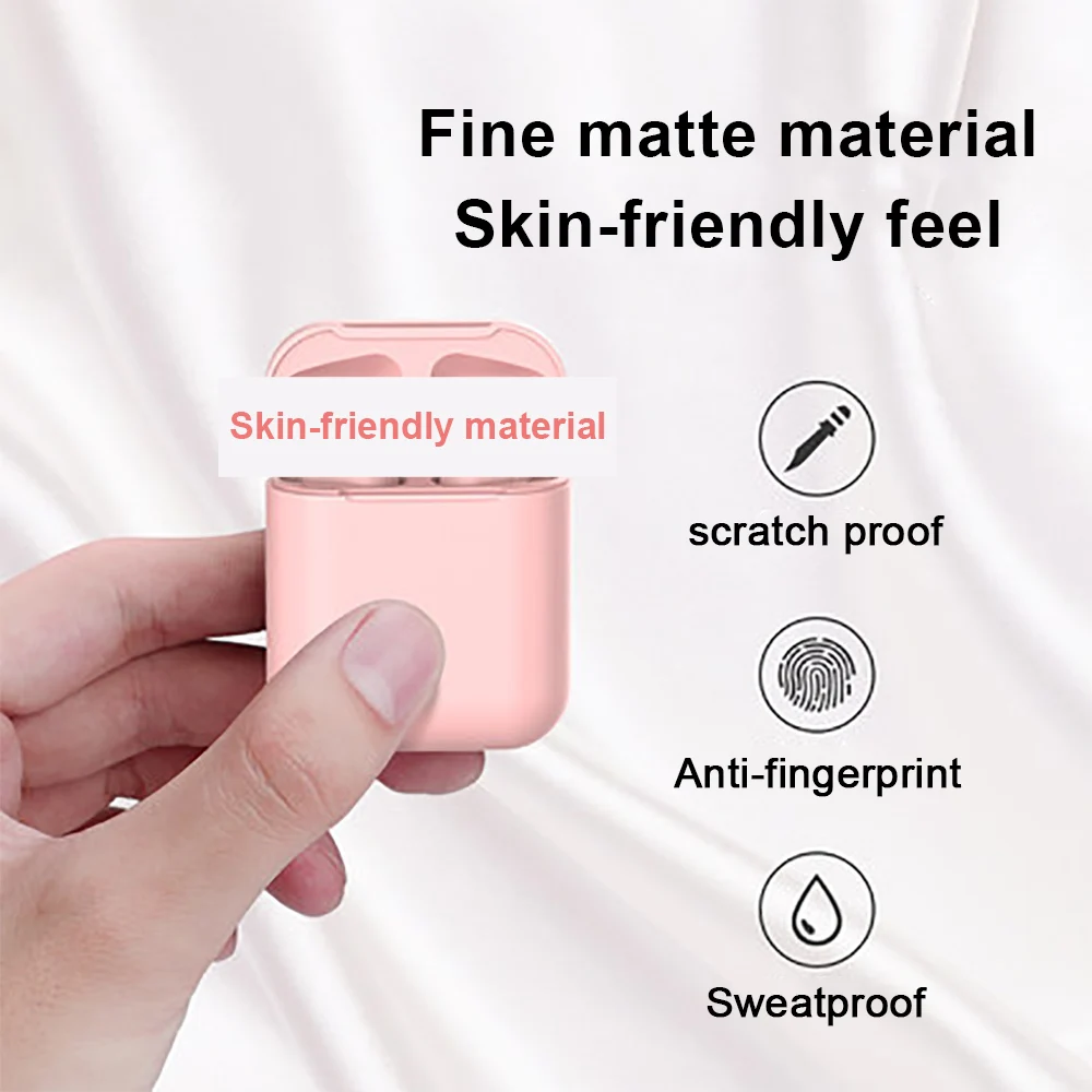 Новые беспроводные наушники Macaron i12 TWS Bluetooth 5,0 в гарнитуре сенсорный всплывающий стерео наушники для телефона HD микрофон