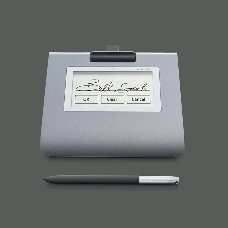Wacom STU-430 Monochrome LCD Signature Pad Set 4.5 Inch Dark Gray 1 Year Warranty
