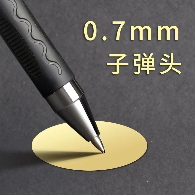 M&ampG Gel Pen 1.0mm Black Rough Signing GP1115 EX Business Students with High-capacity Carbon Hard Calligraphy 12PCS |
