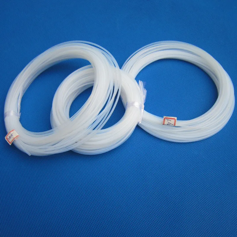 PTFE трубы мягкие капиллярные тонкие трубы изоляция антикоррозионная втулка ID 0,3 мм 3 мм 4 мм 5 мм 6 мм 7 мм 8 мм 9 мм 11 мм 20 мм белый