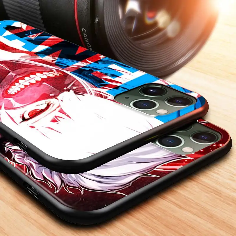 

Anime Tokyo Ghoul For Apple iPhone 12 Pro Max Mini 11 Pro XS Max X XR 6S 6 7 8 Plus 5S SE2020 Black Phone Case