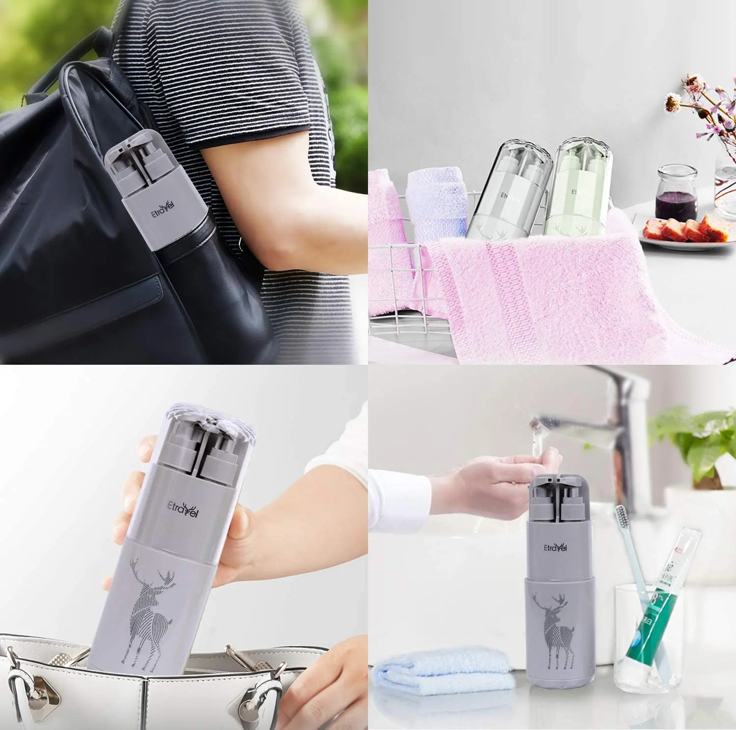 

8 in 1 Multifunction Travel Toothbrush Case Travel Set Organizer Portable Toothbrush Holder and Carrier for Trips and Daily Use