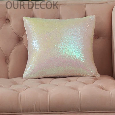 Чехол для подушки 40*40 см Роскошные Русалка блестящая Подушка Наволочка с