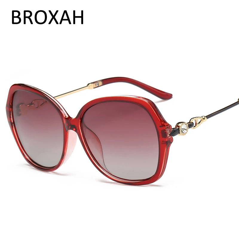 Модные женские поляризационные солнцезащитные очки для женщин Пластиковые