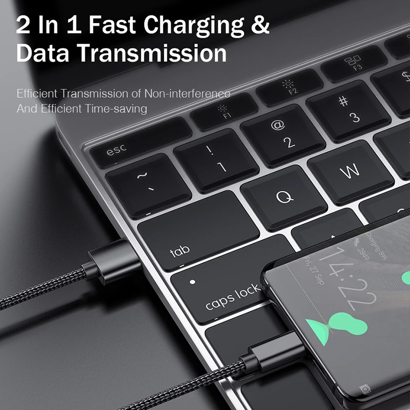 Кабель зарядный YKZ USB Type C 3 а с поддержкой быстрой зарядки|Кабели для мобильных