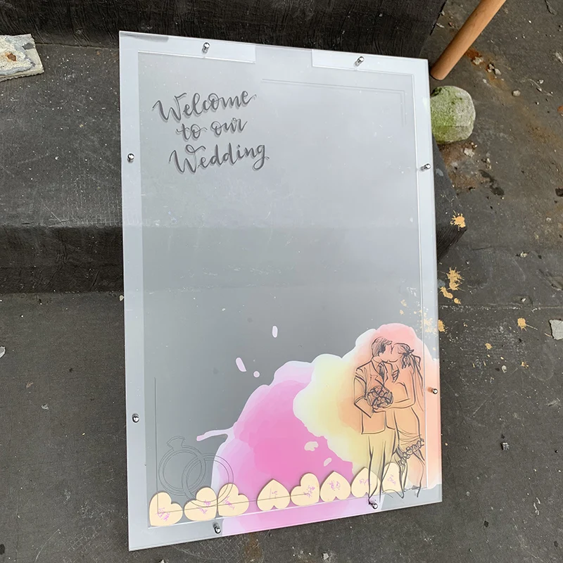 Упаковочная коробка акриловая рамка Свадебная Dropbox Персонализированная книга