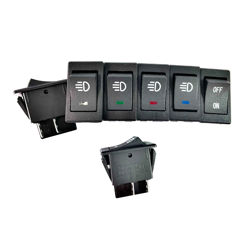 KCD4 перекидной переключатель ВКЛ ВЫКЛ 2 Позиции 4 Пина светодиодный 12V 35A