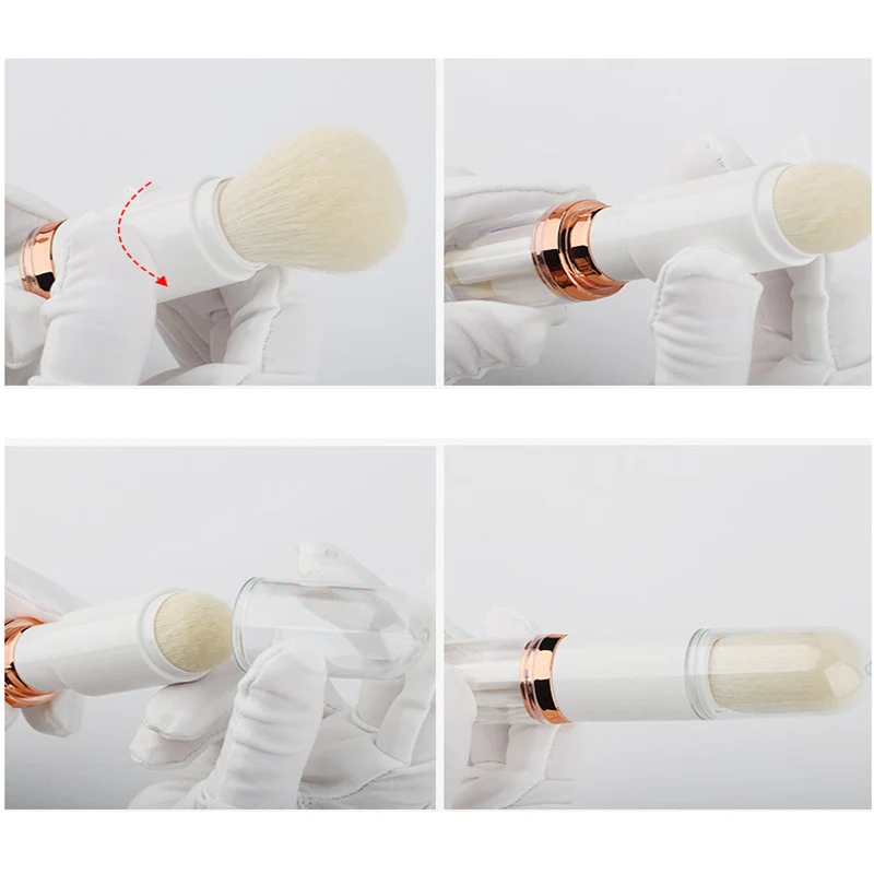 4 в 1 набор кистей для макияжа синтетический тональный крем губ растушевка теней