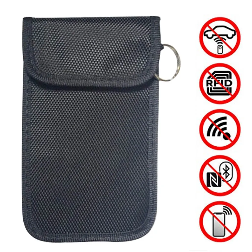 

Car Key Signal Blocker Case Pouch Anti Theft Fob Protector Blocks Bag RFID/WIFI/GSM/LTE/NFC Cell Phone Signal Blocking Accessory