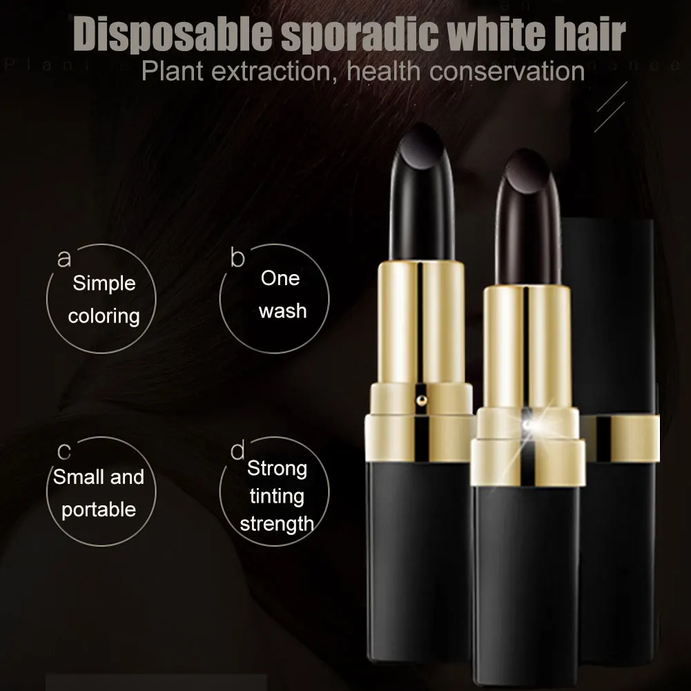 Горячая краска для волос одноразовая Временная крышка белая быстро окрашивающая