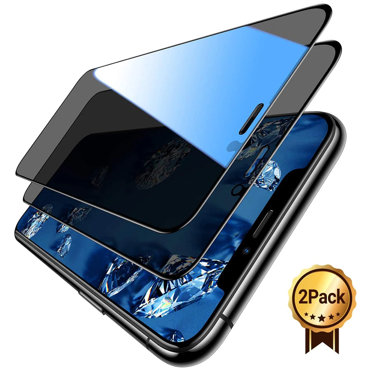 Для iPhone 12 11 Xs Max Pro X XR защита экрана [защита конфиденциальности] [военный класс