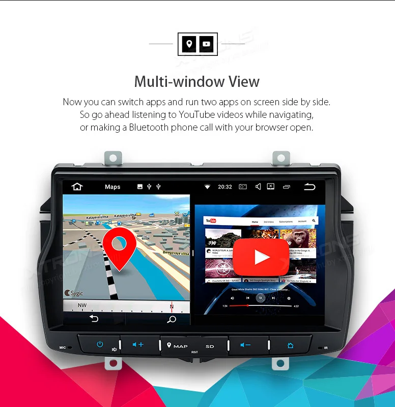 Автомобильный стереопроигрыватель XTRONS 8 дюймов Android 7 1 GPS навигация HDMI Wi Fi DAB + OBD USB