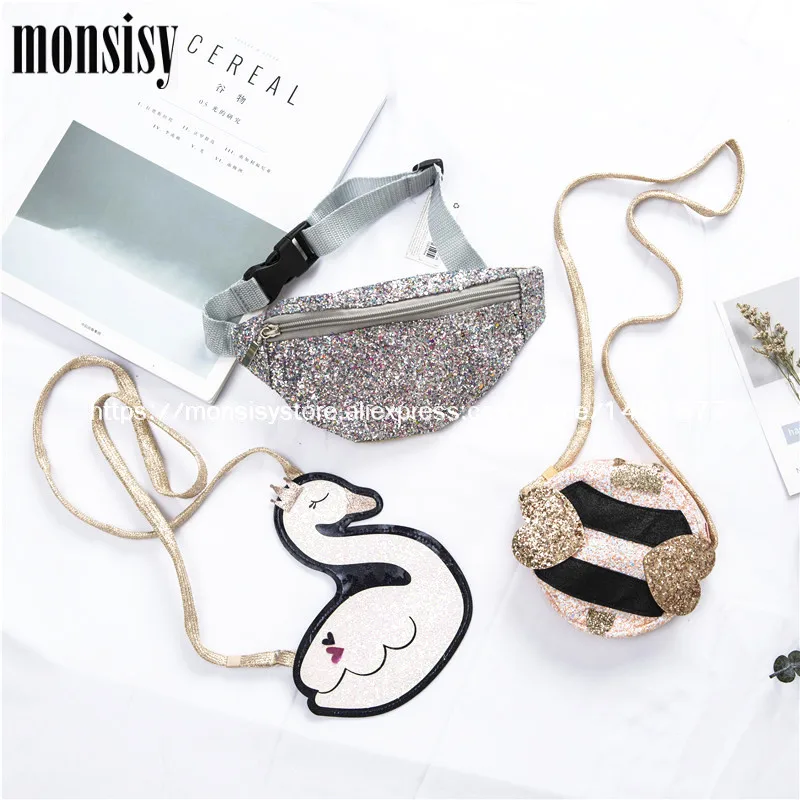 Monsisy Детский кошелек для монет сумка через плечо женская мультфильм