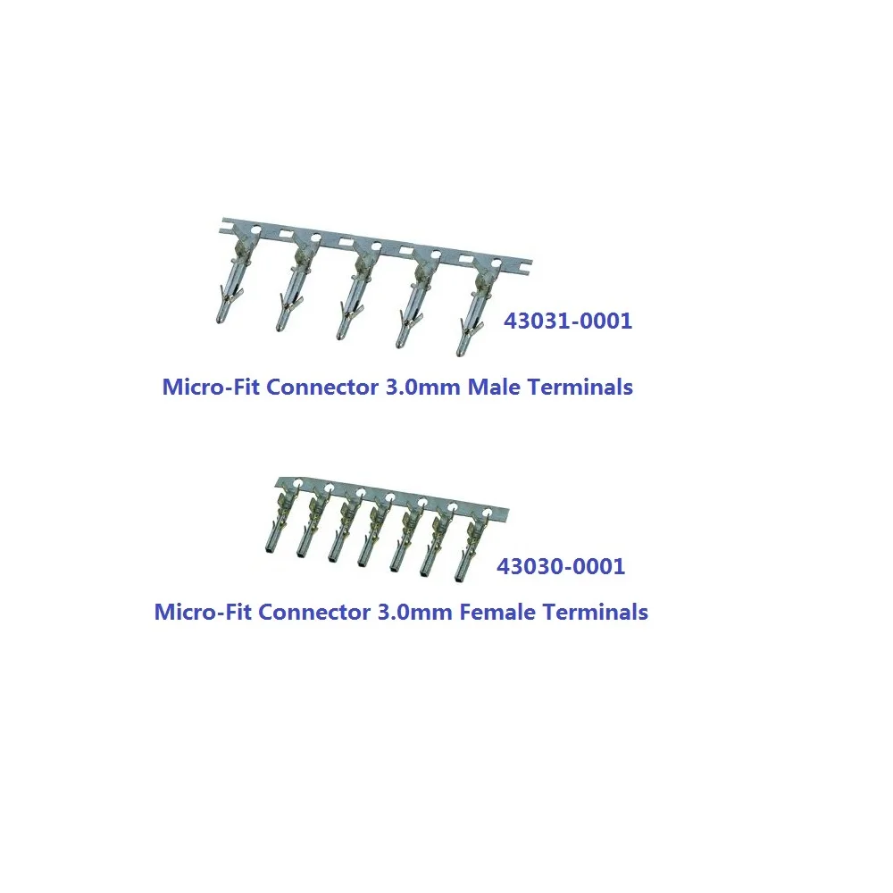 100 шт микро Fit 3 0 мм разъем мама 43030 0001/Папа контакты терминала 43031 0001|pin connector|pin pinpin |