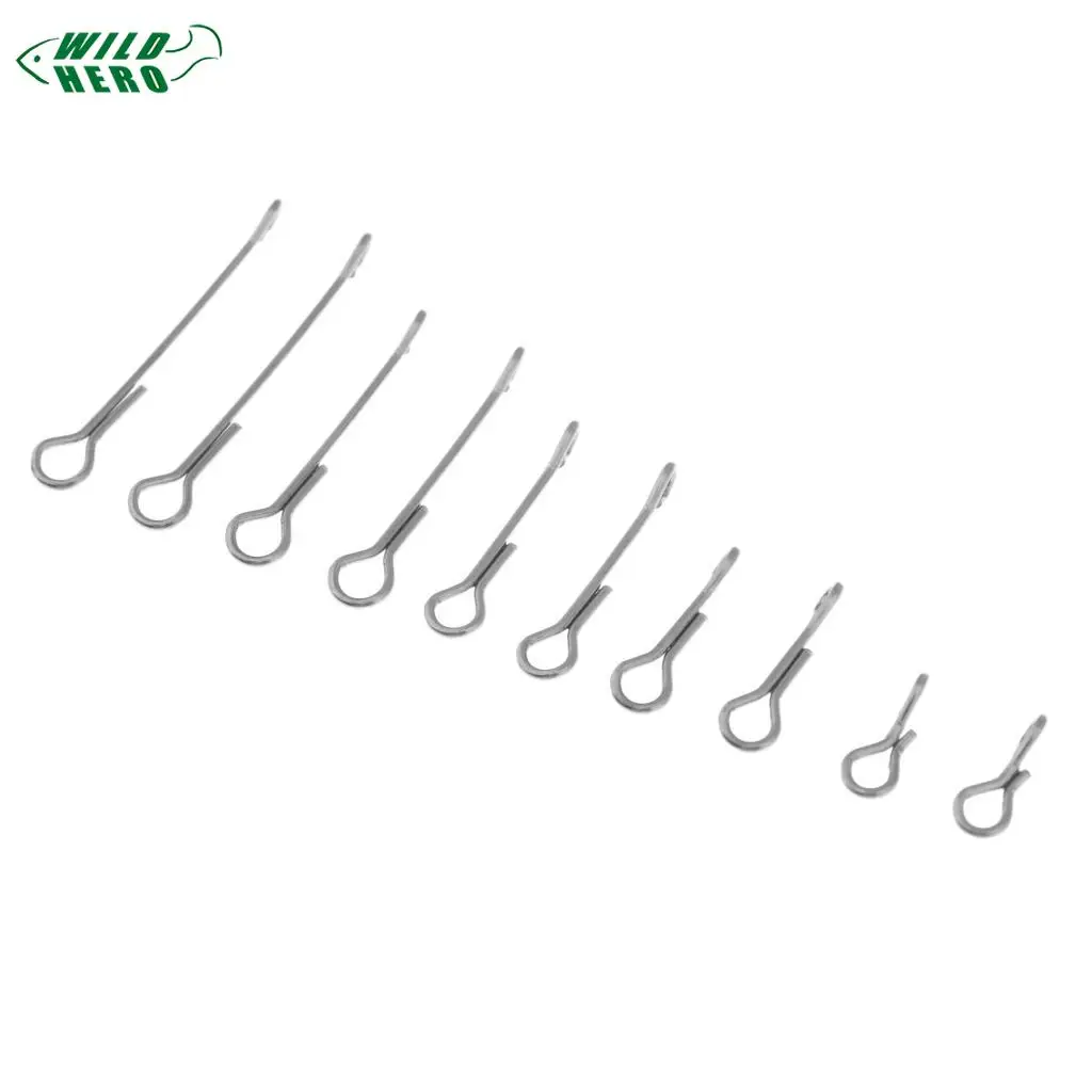 Wildhero 10 шт. рыболовный Череп из нержавеющей стали с шарнирным хвостовиком
