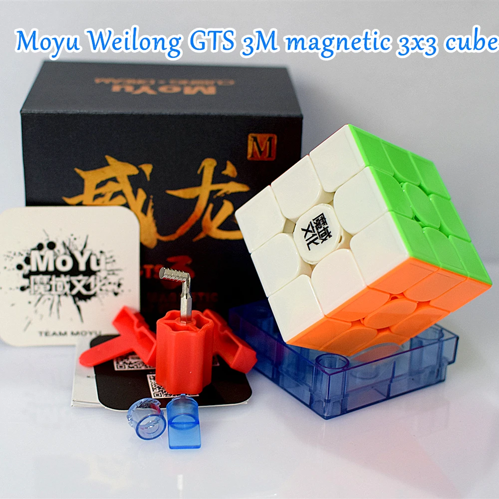Магнитный магический куб Moyu Weilong GTS 3 M 3x3x3 головоломка 3x3 cubo magico скоростной GTS3M