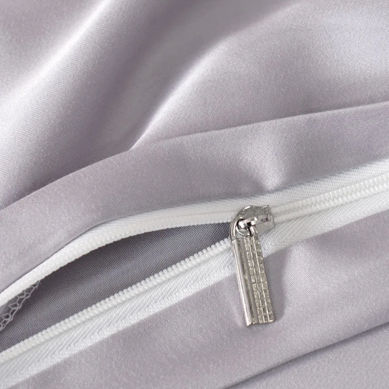 Серый набор постельных принадлежностей с принтом тенсель пододеяльник простыня