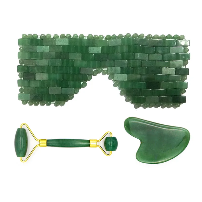 Массажер для похудения и лифтинга лица Нефритовая маска области вокруг глаз