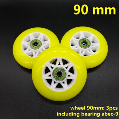 Колеса скутера 100*24 мм 2 шт./лот подшипники ABEC-9 110 мм - Цвет: 90mm 3 pcs