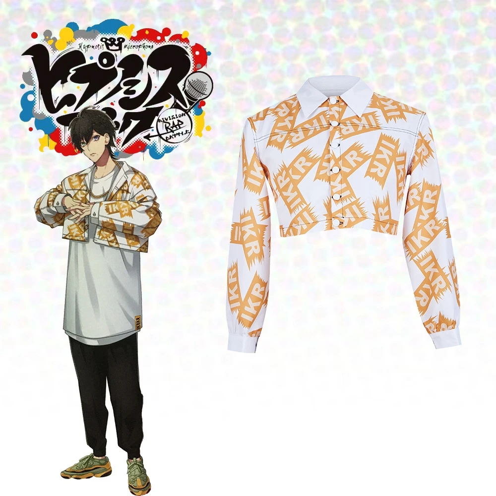 Японская косплей куртка короткого платья Хэллоуин костюм Yamada Saburo из DRB Japanese Anime Voice Actor Division Rap Battle.