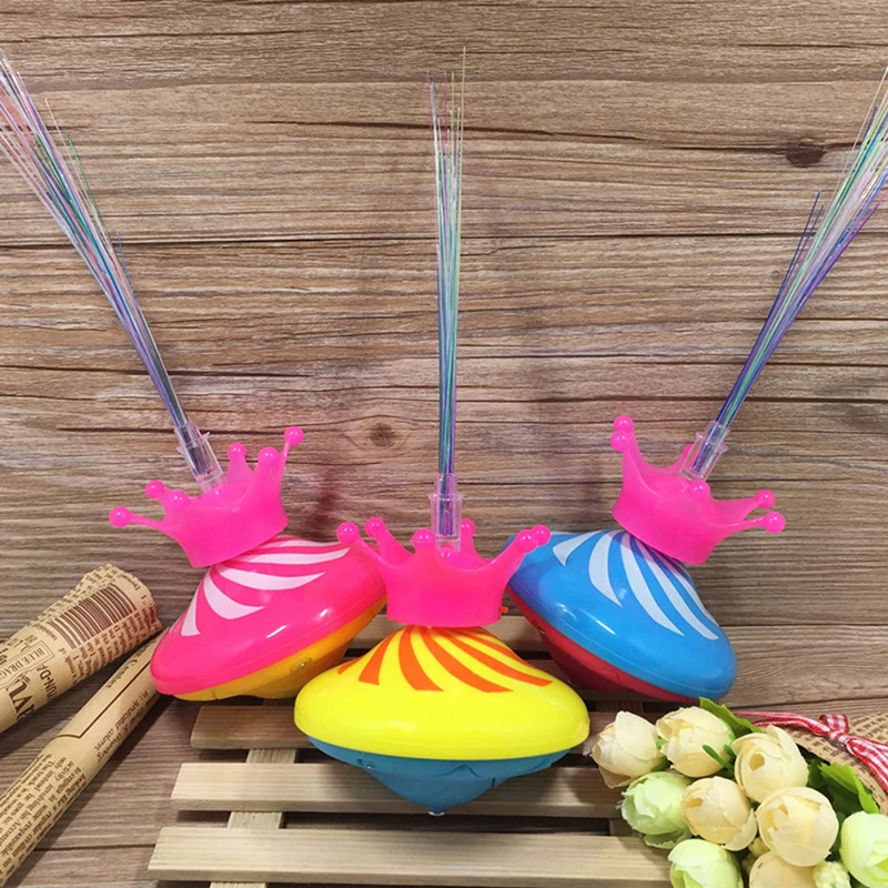 1 шт. забавная светосветильник игрушка НЛО вспышка Корона волоконная