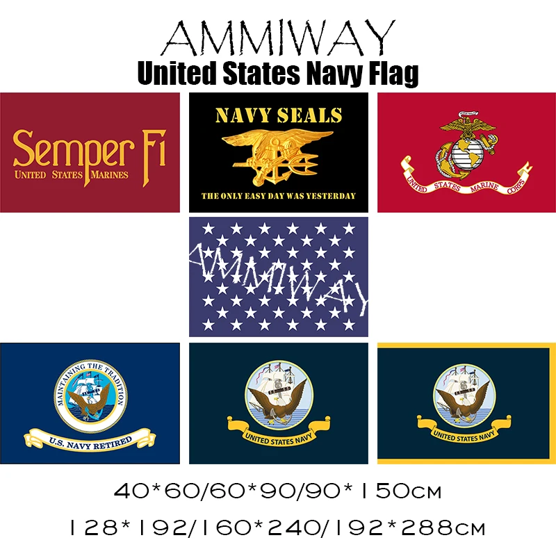 Флагами и баннерами американского флота AMMIWAY военный гнездо морской пехоты