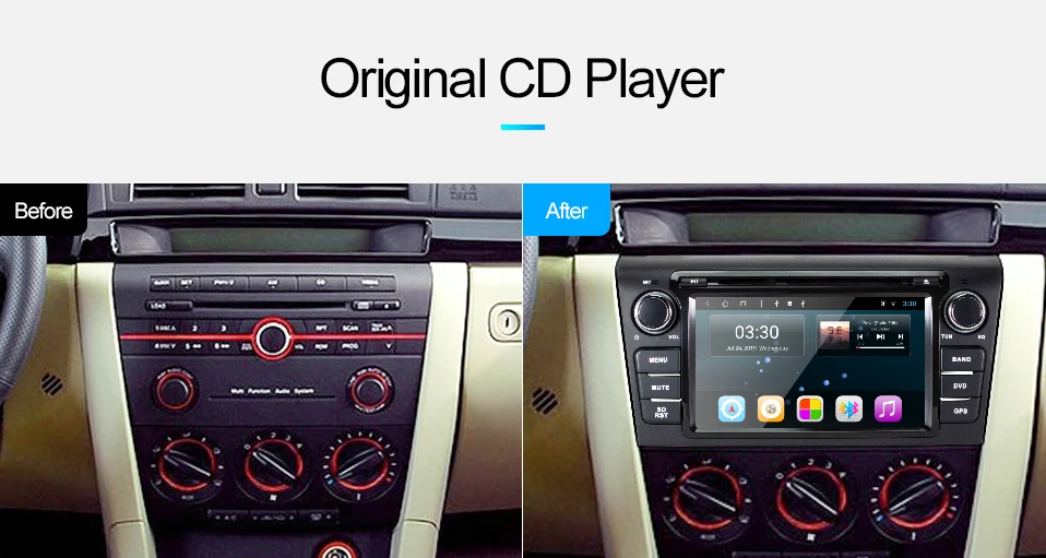 Asottu android 9,0 автомобильный dvd для Mazda 3 2004 2005 2006 2007 2008 2009 Автомобиль Радио gps навигации